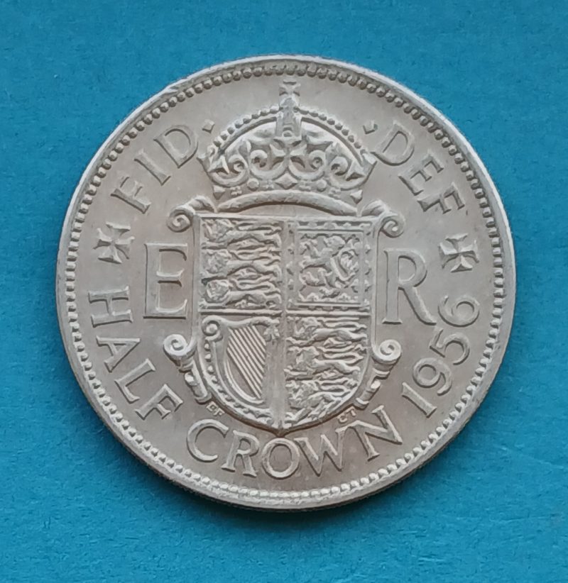 1956 Half Crown Elizabeth II (#579)