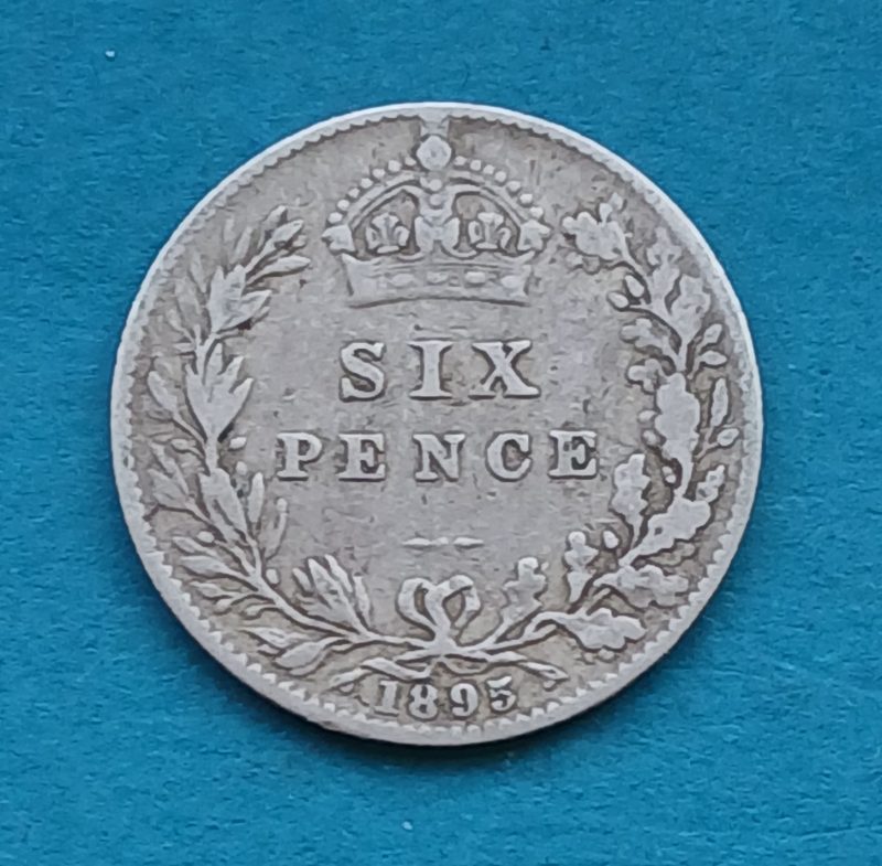 1895 Sixpence Victoria (#583)