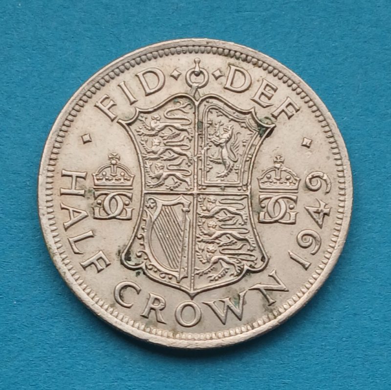 1949 George VI Half Crown (#593)