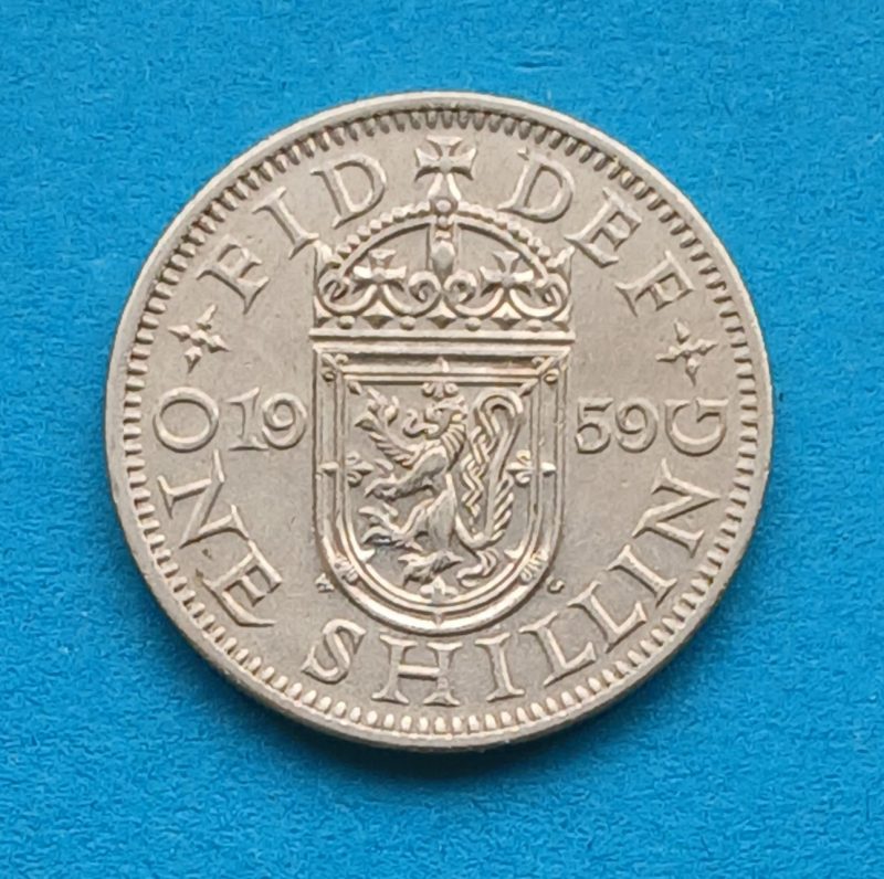 1959 Elizabeth II Scottish Shilling (#599)