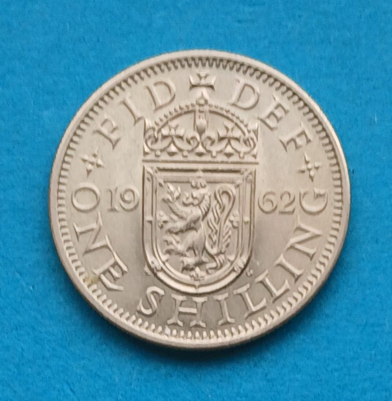 1962 Elizabeth II Scottish Shilling (#600)