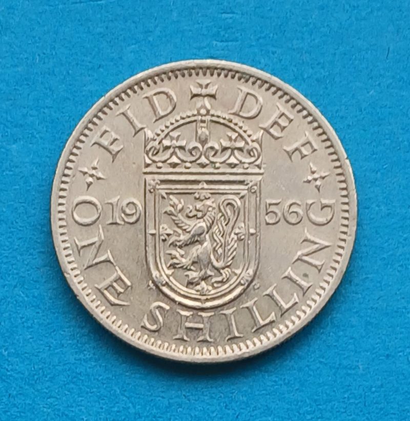 1956 Elizabeth II Scottish Shilling (#601)