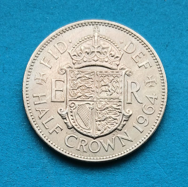 1964 Halfcrown Elizabeth II Lustrous (#607)