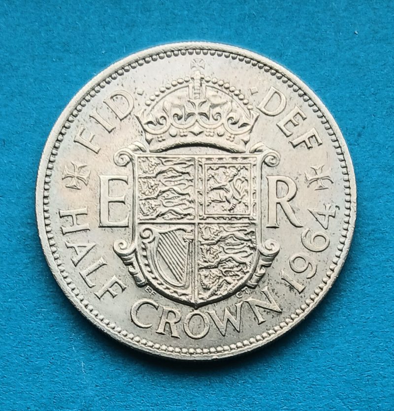 1964 Halfcrown Elizabeth II Lustrous (#608)