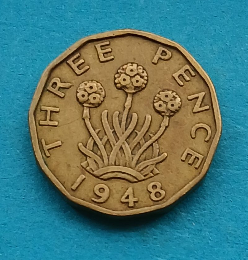 1948 George VI Threepence Scarce collectable (#628)